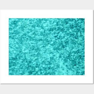 Turquoise Marble Texture Posters and Art